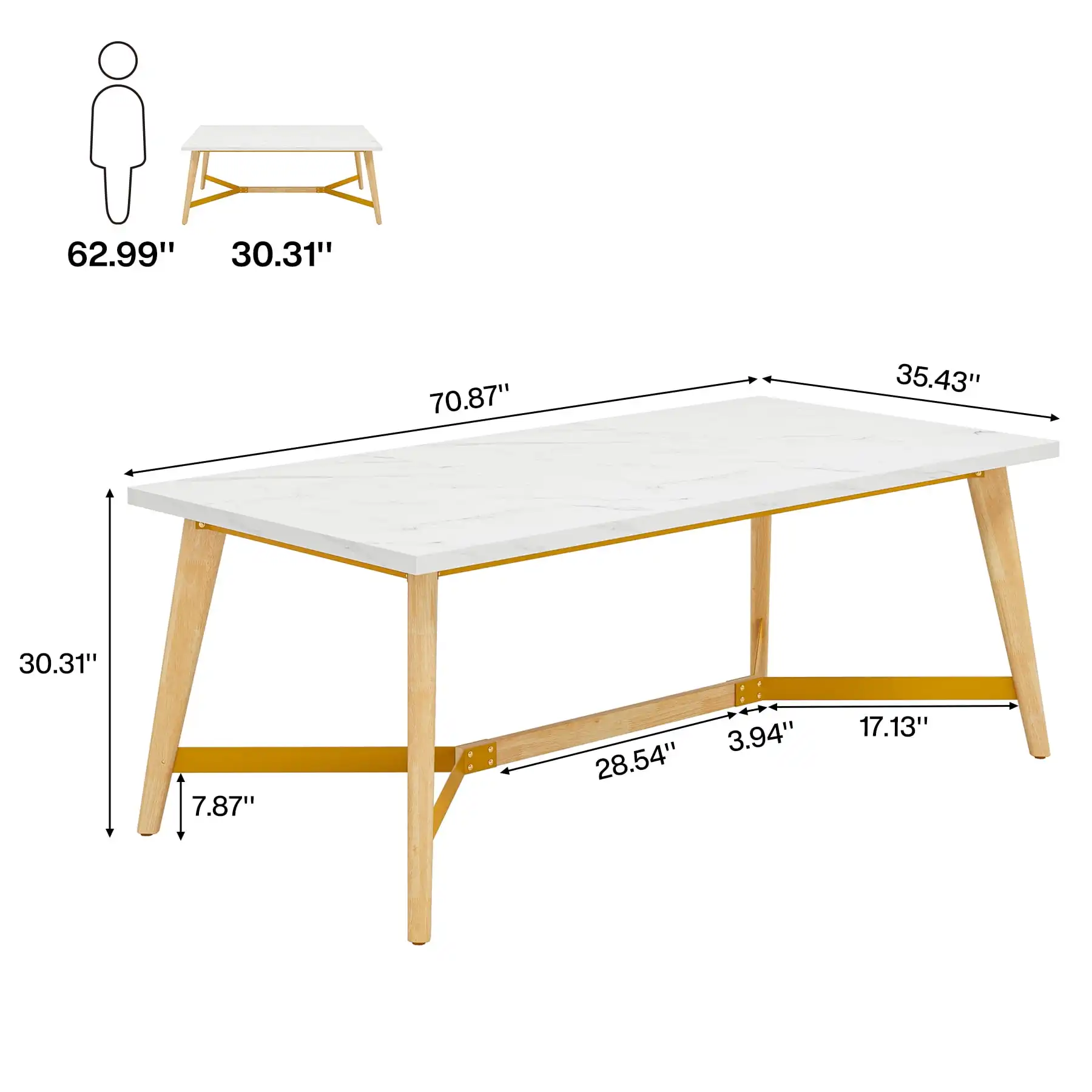 थोक उत्पाद डाइनिंग रूम फर्नीचर डाइनिंग टेबल, परिवारों और पार्टियों के लिए बड़ी आयताकार लकड़ी की रसोई टेबल