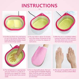 Juego completo de calentador de cera de <span class=keywords><strong>parafina</strong></span>, máquina de terapia, kit de cera, dispositivo <span class=keywords><strong>para</strong></span> el cuidado de las <span class=keywords><strong>manos</strong></span> y los pies, accesorios <span class=keywords><strong>para</strong></span> el hogar, salón de belleza - Product Image 4