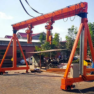 Petite grue à <span class=keywords><strong>portique</strong></span> portable personnalisée de 5 tonnes 10 tonnes poutre <span class=keywords><strong>en</strong></span> I à commande électrique réglable pour entrepôt et extérieur - Product Image 2