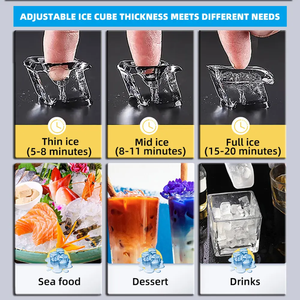 Nhỏ tự động Ice <span class=keywords><strong>Cube</strong></span> máy làm nước/Chế độ không khí 220V Điều kiện Mới - Product Image 4