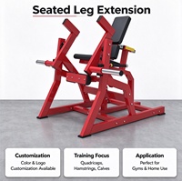 Machine d'extension des jambes assise, à charge libre, pour l'entraînement des quadriceps, avec cadre en acier robuste, pour usage commercial et domestique