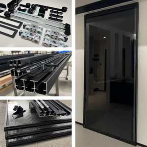 Modern Ghost Sliding Glass <strong>Door</strong> Ghost Sliding <strong>Door</strong> Hardware Wall Mounted Hidden Track Ghost <strong>Door</strong> Mirror Ghost <strong>Door</strong> System - Product Image 4