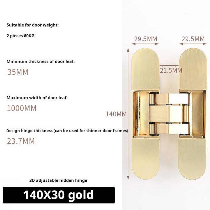 Gold [140*30] 3D hinge