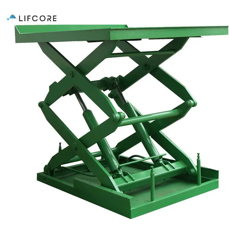 Table élévatrice électrique fixe, pour entrepôt à domicile, 1.5-20 tonnes