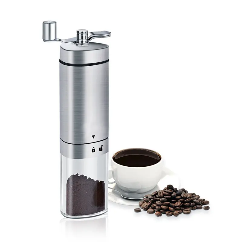 Segitiga Tangan Conical Burr Coffee Bean Mill Espresso Penggiling Kopi dengan Adjustable Pengaturan