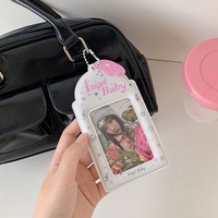 Porte-carte d'identité en PVC souple, étui pour cartes de crédit avec personnage de dessin animé, cadre pour photos, impression de logo personnalisée