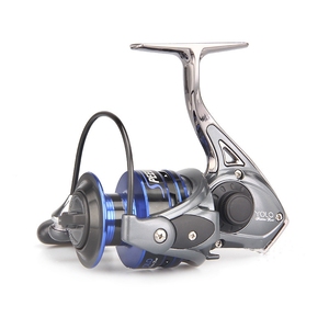 Moulinet de pêche spinning tout métal série 1000-7000 SS 9+1BB avec manivelle télescopique pour eau de mer - Product Image 1