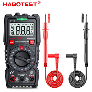 Multímetro Digital Portátil CE <span class=keywords><strong>Pro</strong></span> com True RMS, Medidor Multifuncional de Mão com Faixa Manual AC/DC e 2000 Contagens - Product Image 2