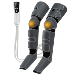 LUYAO 670D Thigh Wraps Massage Boots Machine Leg Foot Calf Massager Air Compression Leg Massager for Circulation