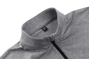 Haute qualité OEM/ODM <span class=keywords><strong>pull</strong></span> de sport thermique hommes 1/4 fermeture éclair hauts respirant gymnastique course t-shirt <span class=keywords><strong>pull</strong></span> mâle vêtements de sport - Product Image 6