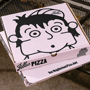 Caja de <span class=keywords><strong>Pizza</strong></span> Personalizada con MOQ Bajo, Libre de PFAS, con Revestimiento Biodegradable, Embalaje Rígido para Entrega, para Panaderías Independientes, Certificación FSC, DDP - Product Image 5