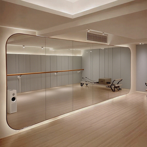 High-Definition Full Body Gym <strong>Wall</strong> <strong>Mirror</strong> Large-Sized LED <strong>Light</strong> Frameless <strong>Mirror</strong> for Dance Studio Factory Wholesale - Product Image 2