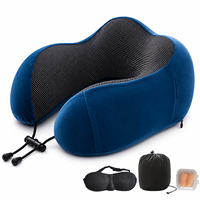 Kit de voyage ergonomique en forme de U avec masque pour les yeux et pochette, collection de produits de confort pour les importateurs et les acheteurs au détail