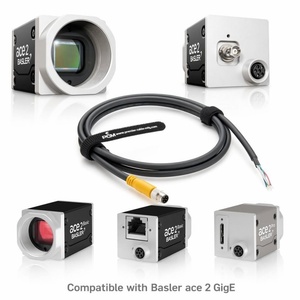 Kabel Trigger Kamera Industri M8 6-Pin A-Code Male ke Flying Lead 26AWG Kabel Fleksibel Tinggi Berpelindung Kompatibel Basler Boost ACE - Product Image 4
