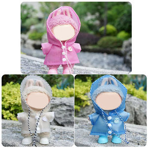 <strong>Small</strong> Animal Poncho Raincoat Cartoon Toy <strong>Plastic</strong> <strong>Doll</strong> Costume Clothes for 17cm Labubu - Product Image 2