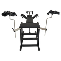 Chaise multifonctionnelle BDSM, mobilier et outil auxiliaire, avec menottes de retenue et barre d'écartement des jambes, chaise de bondage