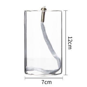 Lampe à huile en verre cylindrique, design Art Déco, aromathérapie, mariage, Noël, décoration de bureau, ornement pour la maison - Product Image 4