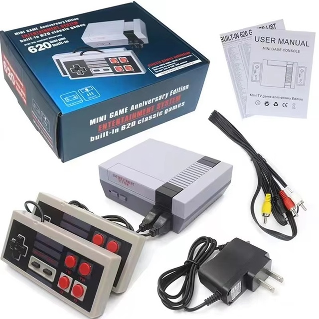 8bit Mini Game Anniversary Edition Retro Classic Video 620 Retro Game Console AV TV Output Game Consoles for Nintend N E S