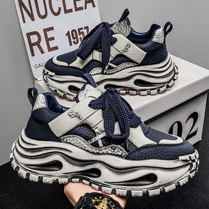 Nouvelle collection Printemps 2026 : Chaussures de sport tendance décontractées à semelle épaisse, style 'Old Daddy', basses, type 'Bread Shoes' et 'Forrest Gump' pour homme - Product Image 1