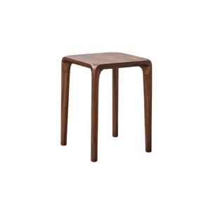 Black Walnut Wood Square Stool Solid Wood <b>Stackable</b> <b>Dining</b> <b>Chair</b> For Home Kitchen Adult Use - Product Image 5