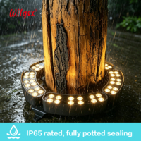 DC24V Sicheres Niederspannungs-5x12W-Baumumfassungs-LED-Landschaftslicht für Park und Campingplatz, IP65, gehärtetes Glas, vollfarbig anpassbar, 5 Jahre Garantie
