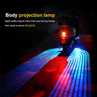 Projecteur LED Ailes d'Ange pour Moto, Lampe de Projecteur Latéral Effet Ombre Fantôme, Lumière d'Accueil pour Personnalisation Moto