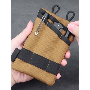 Tas pinggang taktis luar ruangan pria, dompet olahraga saku ritsleting Molle tahan lama dengan tempat kartu dompet uang koin - Product Image 2