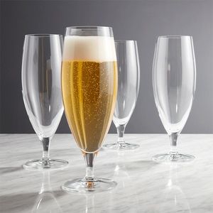 Vaso de cerveza de <span class=keywords><strong>pinta</strong></span> de vidrio soplado para reunión de bares Vaso Pilsner de gran capacidad con logotipo personalizado - Product Image 1