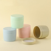 250ml plastique pp large bouche cheveux bouteille sommeil pot conditionneur bouteille visage crème pot
