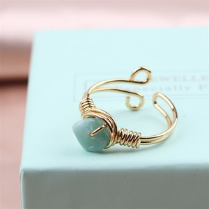 Zooying Anillo de cristal de piedra natural Anillo de mano de cristal de ágata roja - Product Image 4