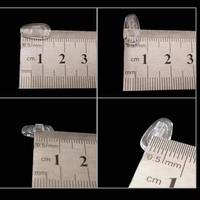 Plaquettes de nez métalliques pour lunettes, accessoire de réparation de montures optiques, type à enfiler, motif cœur écologique, 0,5 mm, blanc, en sachet