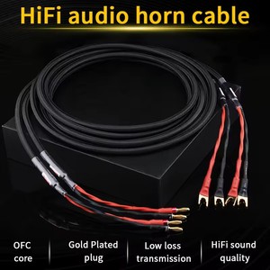 YYTCG G1 <span class=keywords><strong>HiFi</strong></span> Audio haut-parleur câble haute qualité pur cuivre bricolage haut-parleur fil avec fiche banane Y prise 2m 5m 8m - Product Image 4