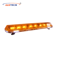 Amber LED darurat 2025 100W, lampu sorot atap kendaraan dengan Speaker, aksesori lampu mobil