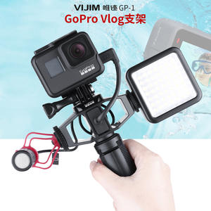 Soporte VIJIM OSMO ACTION para Vlog, para Cámara <span class=keywords><strong>GoPro</strong></span>, Micrófono, Luz de Relleno, Accesorios - Product Image 3