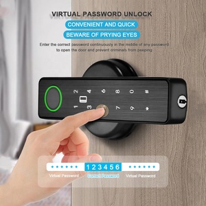 Vân tay điện xử lý khóa tuya nhà thông minh Mật khẩu mã sinh trắc học vân tay cửa xi lanh Ổ khóa cho cửa gỗ - Product Image 4