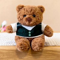 Ours en peluche personnalisé avec logo et tenues sur mesure, jouet en peluche doux pour la personnalisation de marque de personnage IP