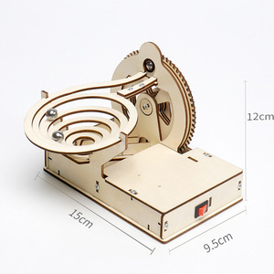 Scienza fisica fai da te piccolo esperimento elettrico swing marbles track race plance in marmo strada bambini <span class=keywords><strong>educazione</strong></span> a vapore - Product Image 3