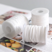 1 Rouleau de 60m de Mèche de Bougie en Coton Tressé pour Fabrication de Bougies, Accessoire Parfumé, Vente en Gros, Mèche Naturelle Sans Fumée