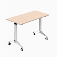 Bureau de conférence modulaire pliable moderne avec design mobile pour réunions d'entreprise - Mobilier de bureau commercial