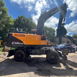 Máquina de Construcción Hyundai210w-9T, Excavadora de Ruedas de 21 Toneladas, Excavadora Hyundai Usada, Hyundai 210 Usada - Product Image 1