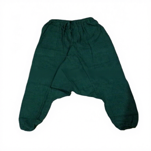 Pantalones Harem de Algodón Transpirable para Mujer, Colores Lisos, Cierre con Cordón, Pijamas Casuales para Verano, Moda al por Mayor en India - Product Image 1