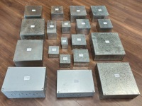 Caja de Conexiones Eléctricas de Acero Galvanizado 300x300x105mm, Caja Metálica Impermeable para Proyectos Eléctricos y Conexiones de Cableado