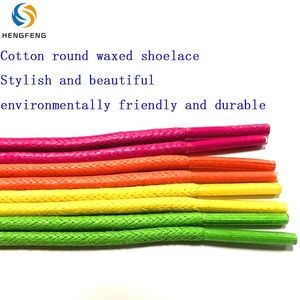 Il produttore del laccio della scarpa produce il colore internazionale all'ingrosso numero 3.5mm di cotone rotondo della cera dei <span class=keywords><strong>lacci</strong></span> del cordone Dezapatos - Product Image 2