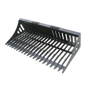 SBLD Precio al por mayor Skid Steer Loader Rod Bucket Rake Riddle Bucket Heavy Duty Rock Grader para Skid Steer Loader