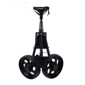 MATRIX T019 Factory Wholesale Very Popular Manual <b>Foldable</b> Iron Frame Golf Push <b>Cart</b> New Black Lightweight 2 Wheels - Product Image 3