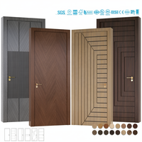 Portes à Battants Modernes en Bois Massif BASEN pour Appartement, Chambre, Villa, Salon, Hall d'Hôtel – Isolation Acoustique de Luxe et Haute Qualité