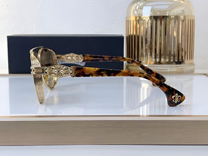 Designer Piloten-Sonnenbrille mit Farbverlauf Grau-Braun Retro Neuer Stil Mode China Großhändler Maßgefertigte Acetat-Radsport-Titan-Sonnenbrille für Männer und Frauen - Product Image 5