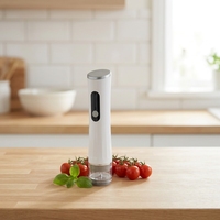 Scelleuse sous vide manuelle portable en plastique à piles pour sacs réutilisables, conservation domestique, grande capacité, indicateur LED, faible consommation