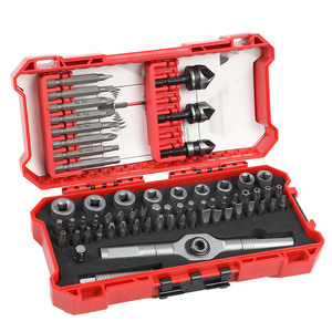 63 Piece T Type Ratchet Screwdriver Set 1/4 In Socket Drive S2 Steel Hand Tool Kit With Bits And Case - Product Image 1