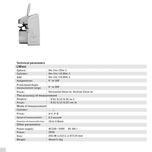 Wdo 2024 <span class=keywords><strong>China</strong></span> Optometrie Apparatuur Auto <span class=keywords><strong>Lens</strong></span> <span class=keywords><strong>Meter</strong></span> Optische Instrument Groothandelsprijs Optische Visie Machine Voor Oogkliniek - Product Image 4